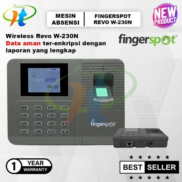 Mesin Absensi Finger Print (Sidik Jari) Fingerspot Revo W-230N WIFI