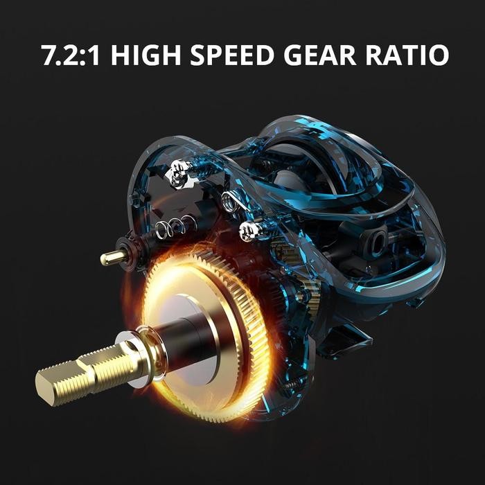 Reel Bc Reel Murah Handle Kiri Baitcasting Reel / Penggulung Senar Pancing Tangan Kanan / Kiri Rasio