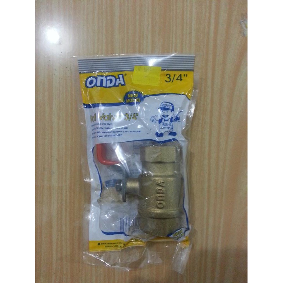 STOP KRAN 3/4" MERK ONDA