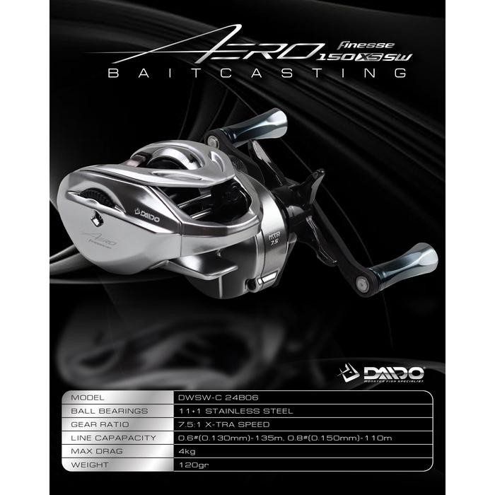 Daido - Reel Aero Finesse Sw Baitcasting 150Xs Sw