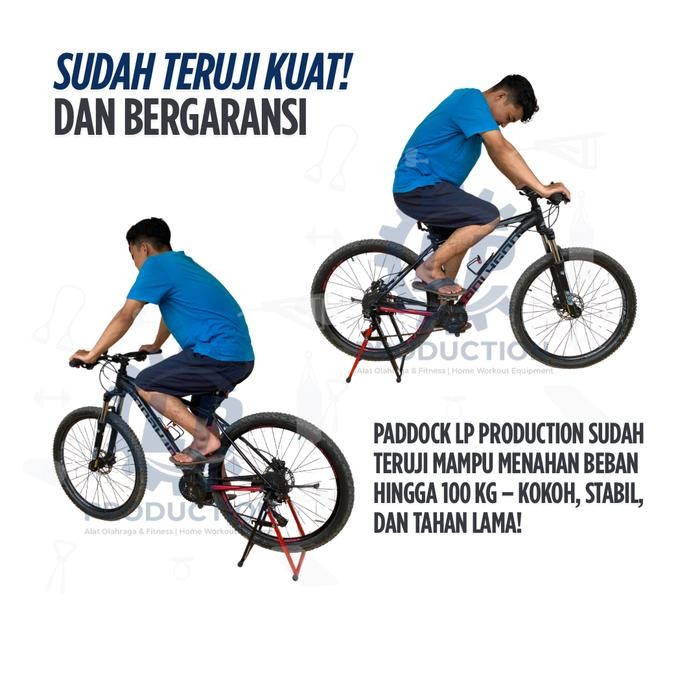 Stand Paddock Sepeda Statis Bike Trainer Fixie Roadbike MTB Seli UNIVERSAL Outdoor