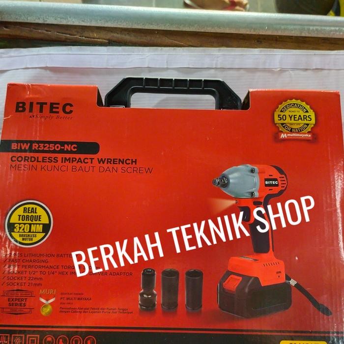 BOR BATERAI BITEC ORI 21V IMPACT BUKA PASANG MUR BAUT & SEKRUP MULTI F
