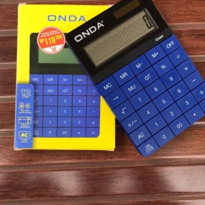 KALKULATOR 12 DIGIT BESAR ONDA NEW JAPAN Angka gede, tombol besar)