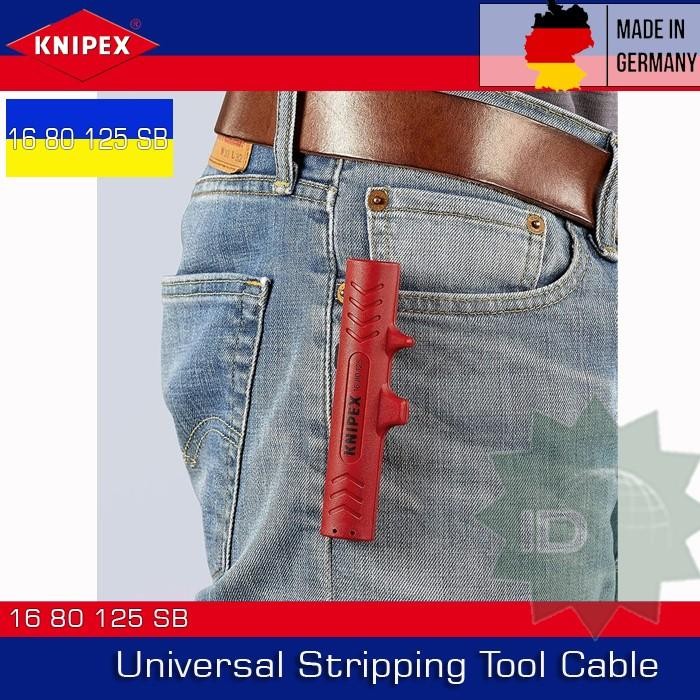 Paling Baik Pengupas Kabel 16 80 125 Knipex Universal Stripping Tool Cable