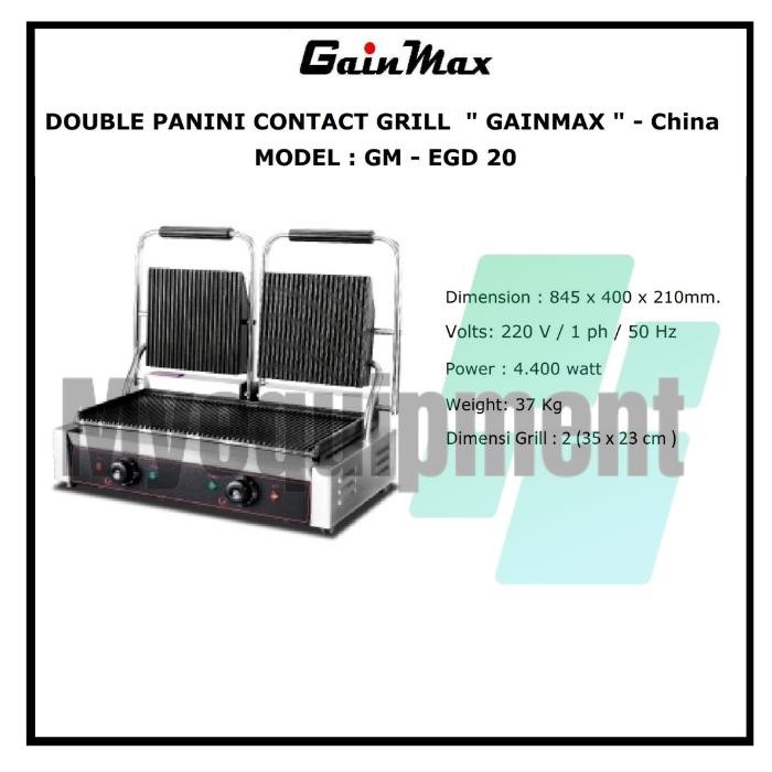 PANINI DOUBLE GRILL GAINMAX GM EGD20