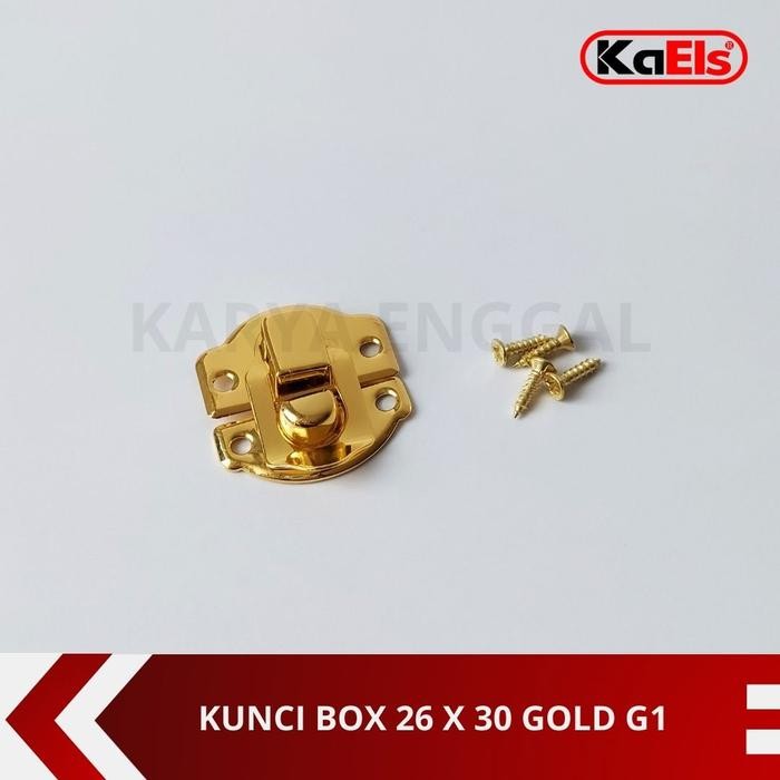 Kunci Pengait Box Gold Emas / Kunci Box G1 / Pengait Kotak Perhiasan