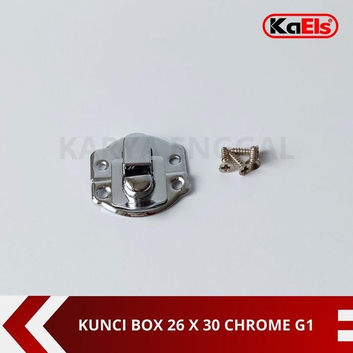 Kunci Pengait Box Chrome / Kunci Box G1 / Pengait Kotak Perhiasan