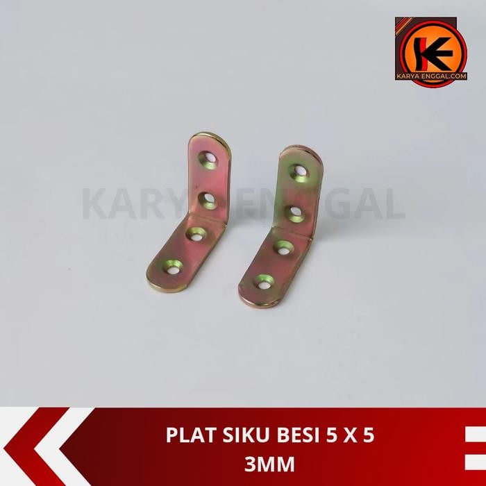 Siku Besi 5x5/Ambalan/Tundan/Siku Plat/Siku Rak