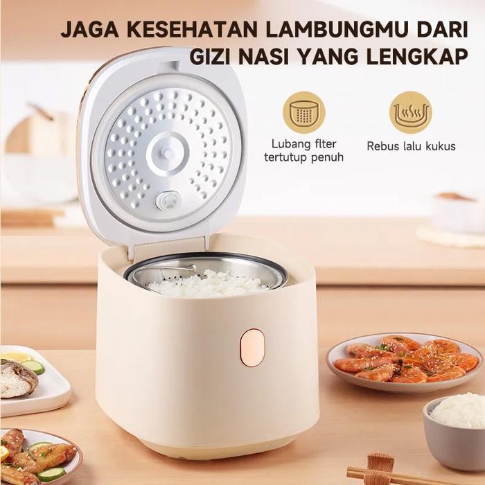 MAIMEITE 6 in 1 Penanak Nasi Digital Mejikom Panci Anti Stick Low Carbo Multifungsi Rice Cooker 3L
