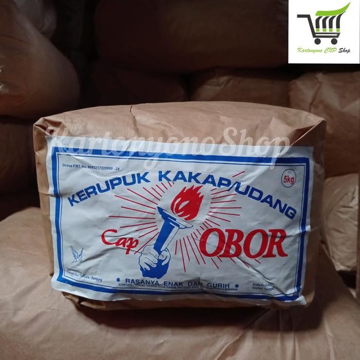 

Kerupuk Krupuk Cap Obor No.1 Kerupuk Kakap / Udang Per Bal Isi 5Kg Best Quality Asli 100% Original