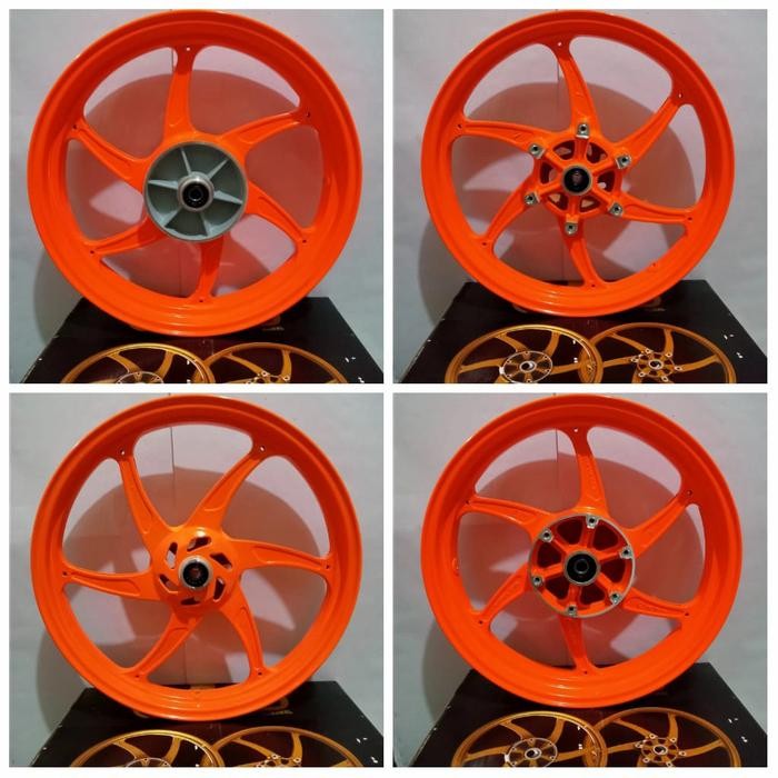 Pelek Recing Merek Vnd Six Star Ninja Rr Uk 215/300 Ring 17 Oreng