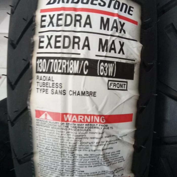 Paketan Ban Luar Battlax Exedra Max Dan G852 Uk 130/70-18 & 200/55-16
