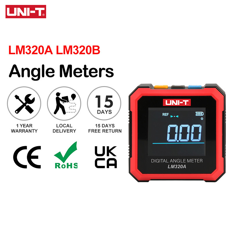 PROMO HARI INI  UNI-T LM320A LM320B Angle Meter Magnetic Inclinometer Digital Protractor Angle Finde