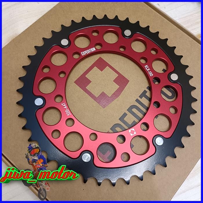 gear belakang klx dtracker 150 expedition 520 ukuran 44 48 50 51 52