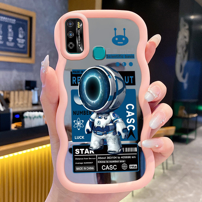 Casing HP Untuk Infinix Hot 9 Play Hot 10 Play Hot 11 Play Case Astronot NASA Macaron Softcase Silik