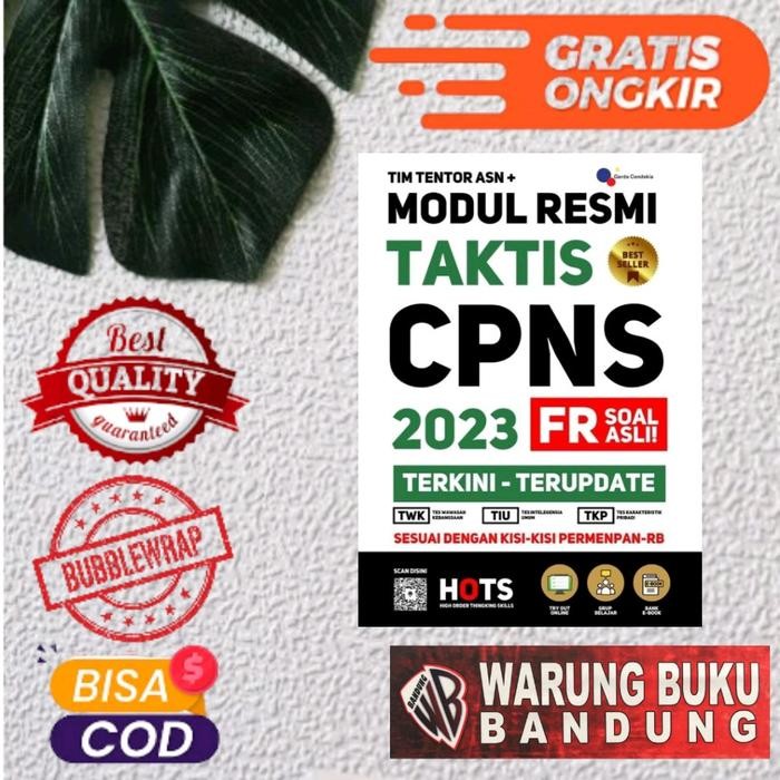 BUKU CPNS 2023 MODUL RESMI TAKTIS CPNS 2023 FR SOAL ASLI TERKINI