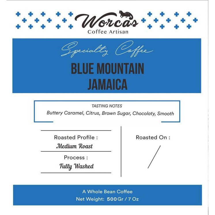 

Worcas Arabica Jamaica Blue Mountain 500 Gram - Medium Roasted Coffee