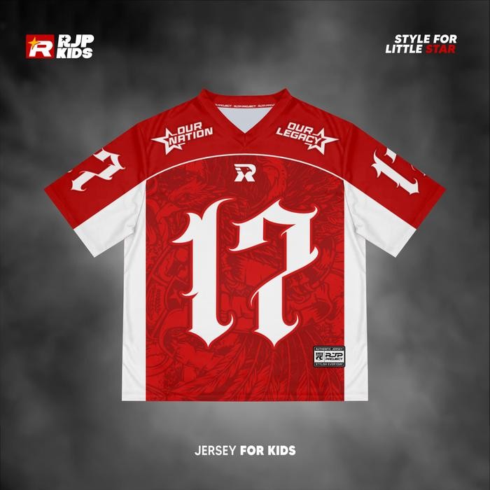 HOCKEY.ID KAOS JERSEY EDISI KEMERDEKAAN REPUBLIK INDONESIA DEWASA DAN ANAK USIA 1 - 10 TAHUN BAHAN