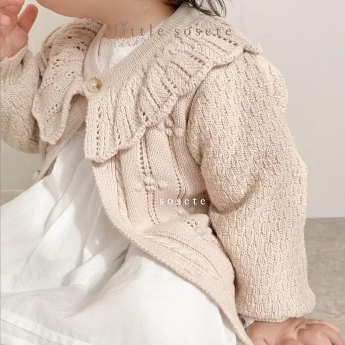 Little Sosete - Knit Cardigan Baby Newborn / Sweater Baby Rajut Knit *Cardigan Knit Anak Bayi /