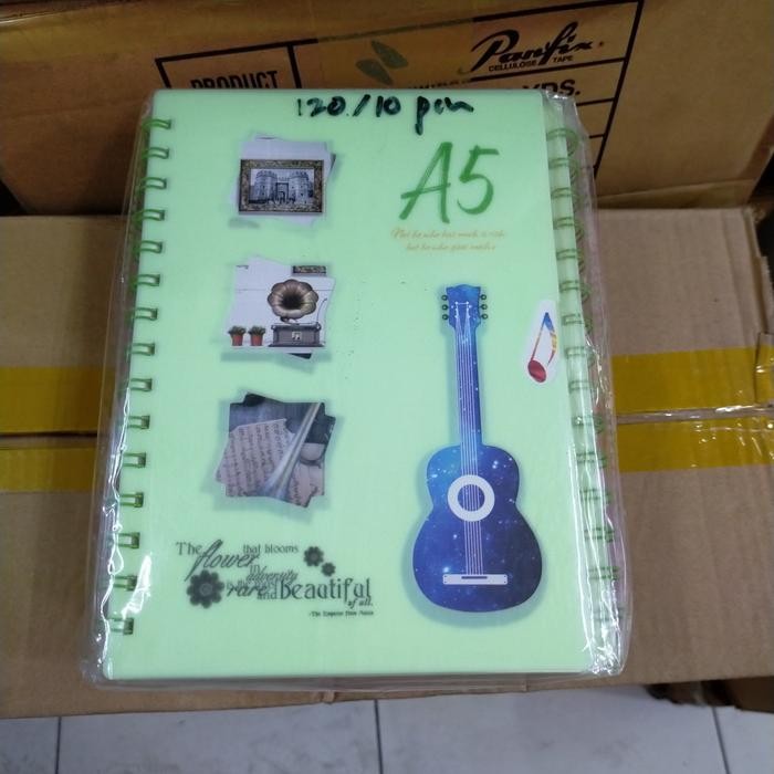 

Note Book A5 Spiral Motif (10Pcs)