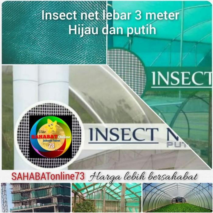 (Allthebest) insect net 3 meter kasa hijau dan putih