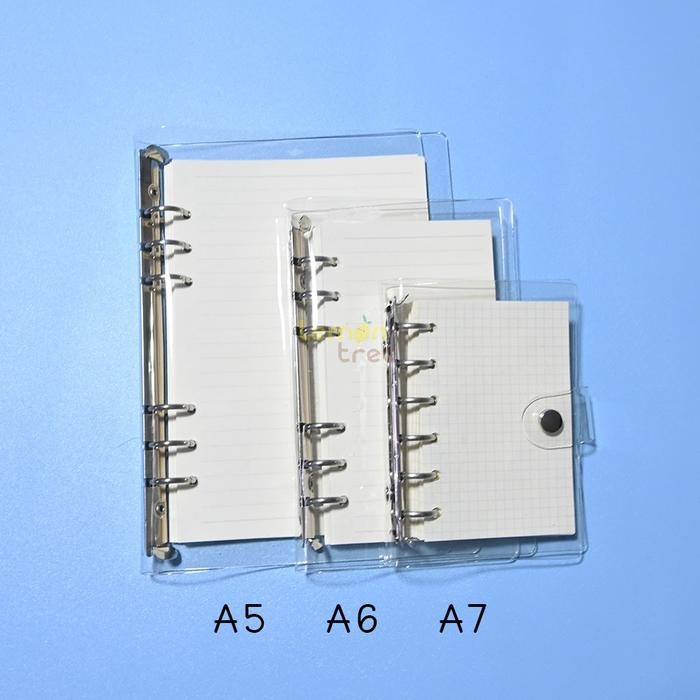 

Binder Transparan Korean Style Clear Cover 6 Ring Binder Kode 1092