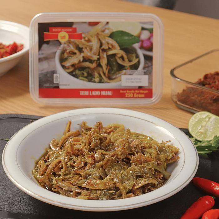 

Diskon! Promo Teri Lado Hijau Restu Mande 250Gr Sambal Ikan Teri Pedas Kemasan Vakum