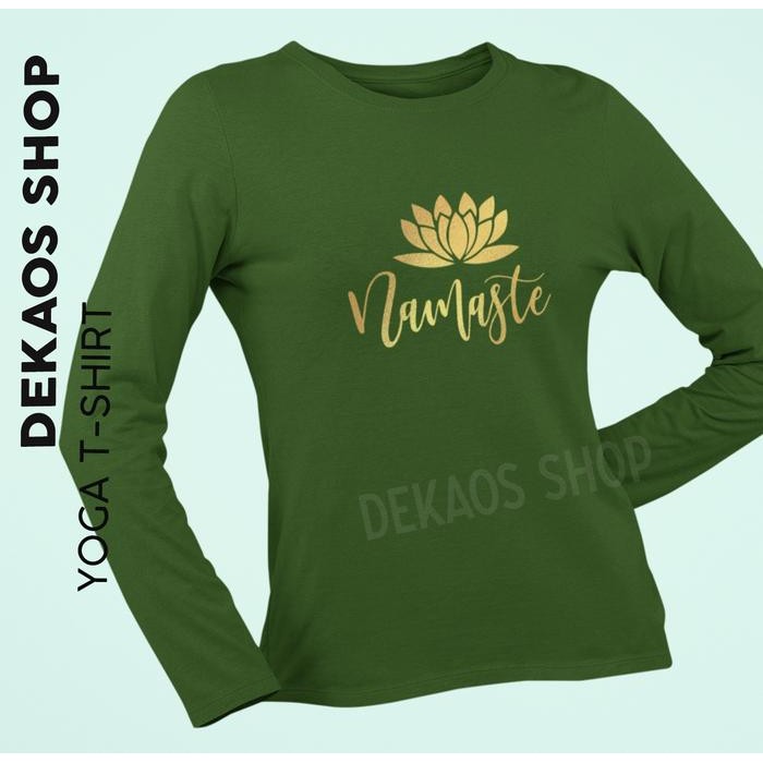 KAOS YOGA LENGAN PANJANG WANITA / KAOS SENAM LENGAN PANJANG / 1187LO