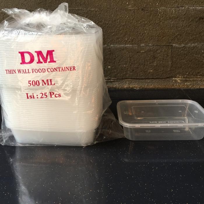 JT Thinwall Container Tahan Panas / Thin wall Box Plastik Makanan 500ml