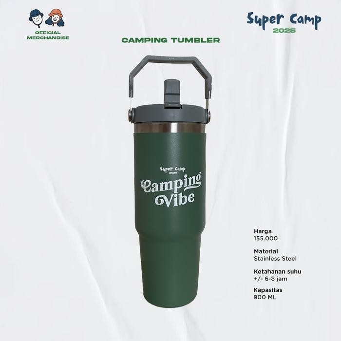 

Sale terbaru Camping Tumbler - Official Merchandise Super Camp 2025 Ready