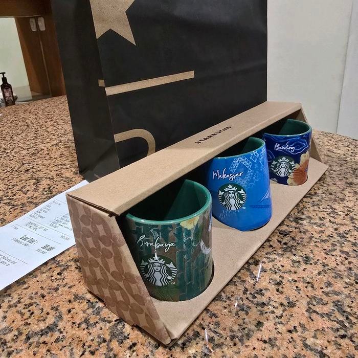 

Terbaru (Collector Items) STARBUCKS MINI MUG Edisi Indonesia (Surabaya Makasar Bandung)) Authentic