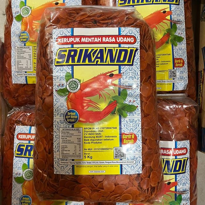 

Promo Terlaris Kerupuk / Krupuk Udang Srikandi 1 bal 5 kg (mentah) Ready