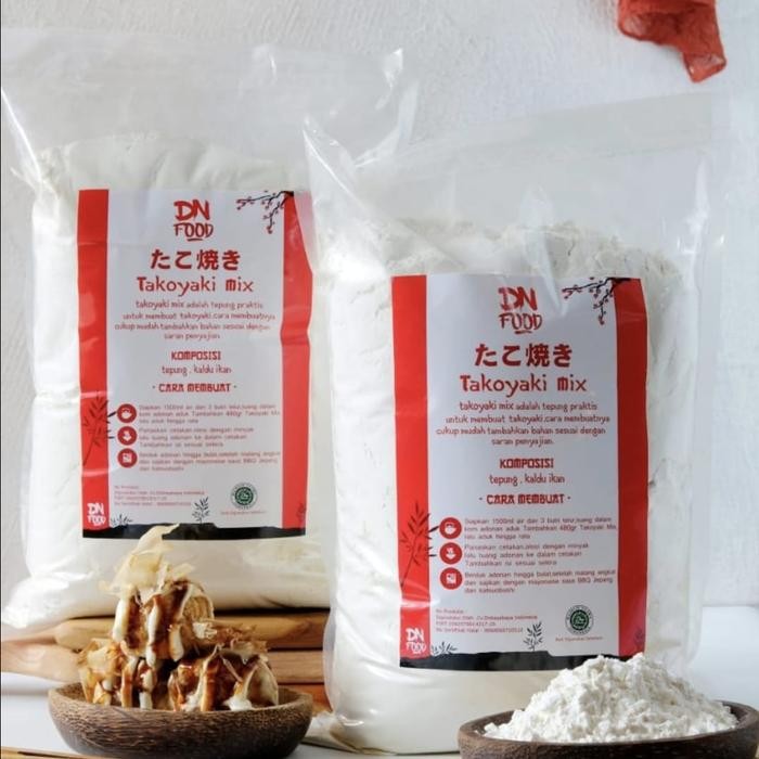 

Barang Terlaris tepung takoyaki Halal kemasan hemat 2.5 kg Ready