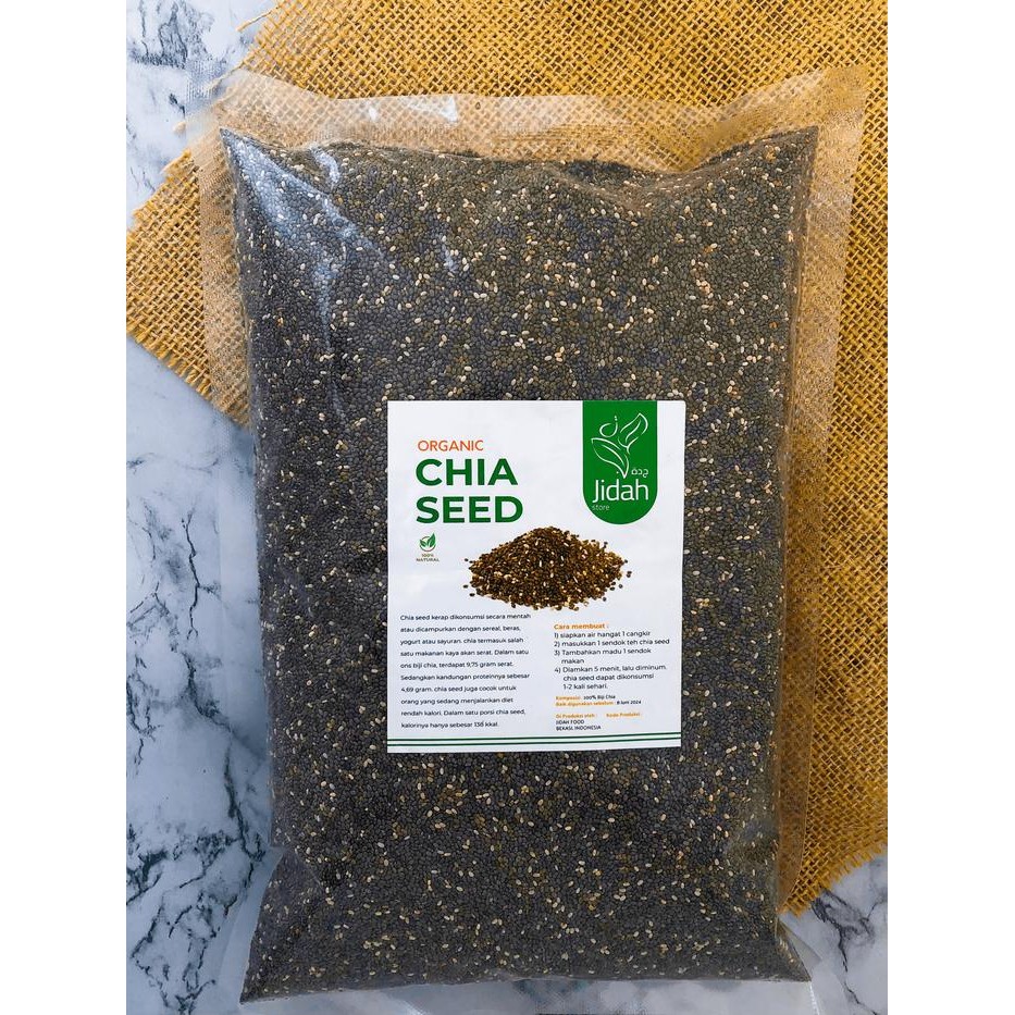 

Barang Terlaris Chia Seed organic 1Kg Chiaseed Hitam Organik Ready