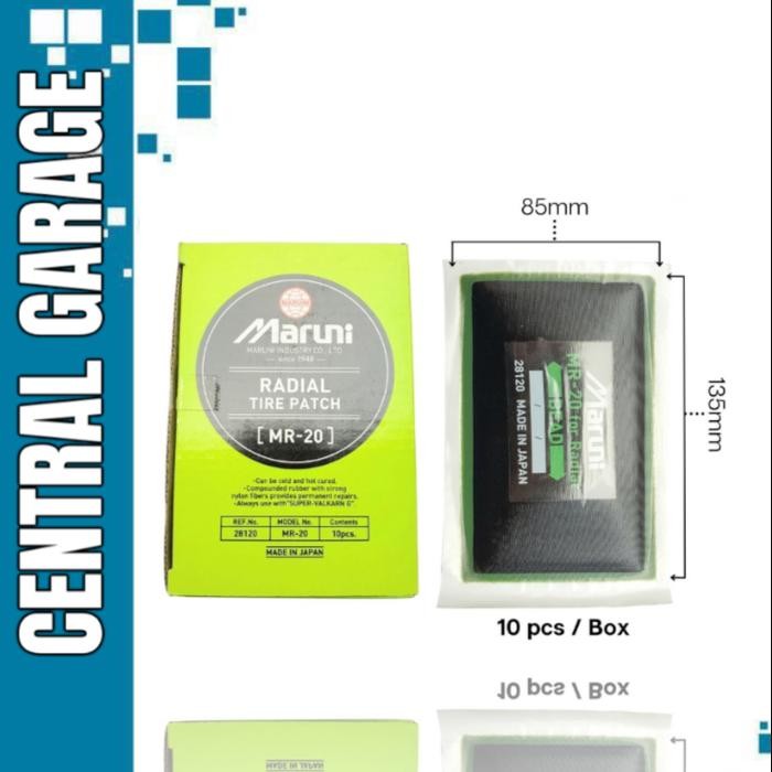 MARUNI RADIAL TIRE PATCH MR-20 BOX - KARET TAMBAL BAN TUBELESS