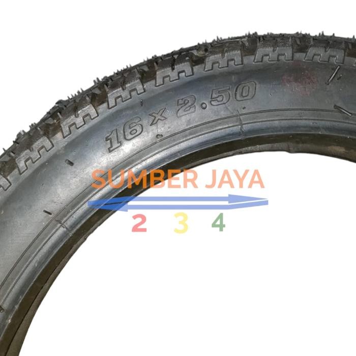 BAN LUAR SEPEDA LISTRIK UK 16 X 2.50 TERMURAH