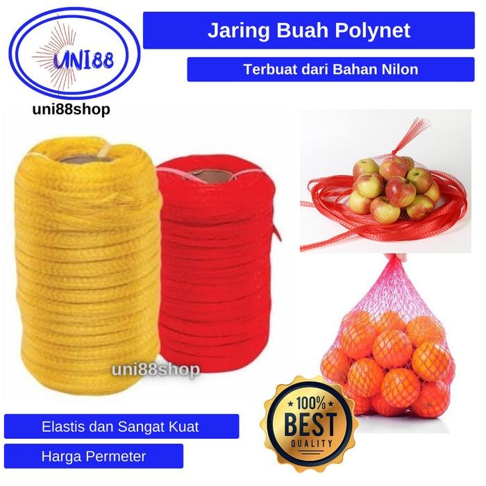 (Allthebest) Jaring Buah Kelengkeng polynet Roll kantong Plastik Tomat Bawang Nilon