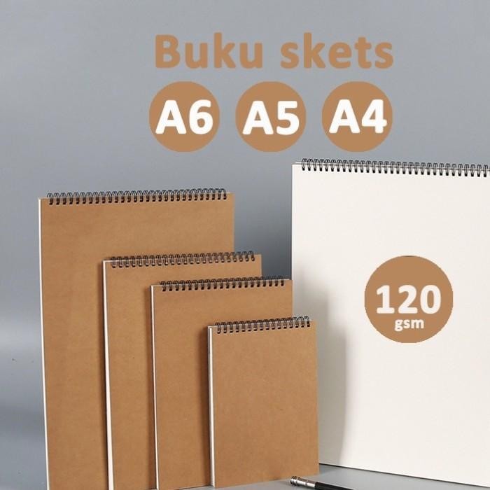

ID SKETCH BOOK BUKU MENGGAMBAR A6 A5 A4 HIGH QUALITY 120 GSM BUKU GAMBAR