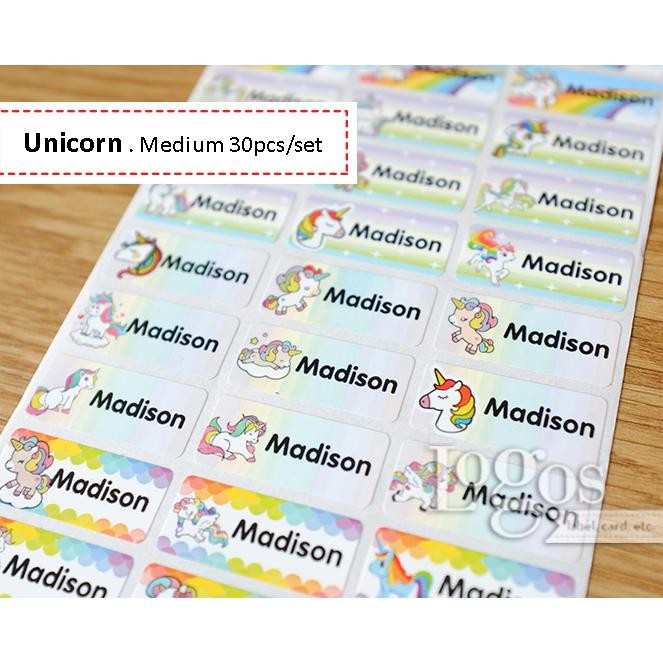

ID UNICORN MEDIUM STICKER LABEL NAMA WATERPROOF STIKER NAMAANAK KUDA PONY
