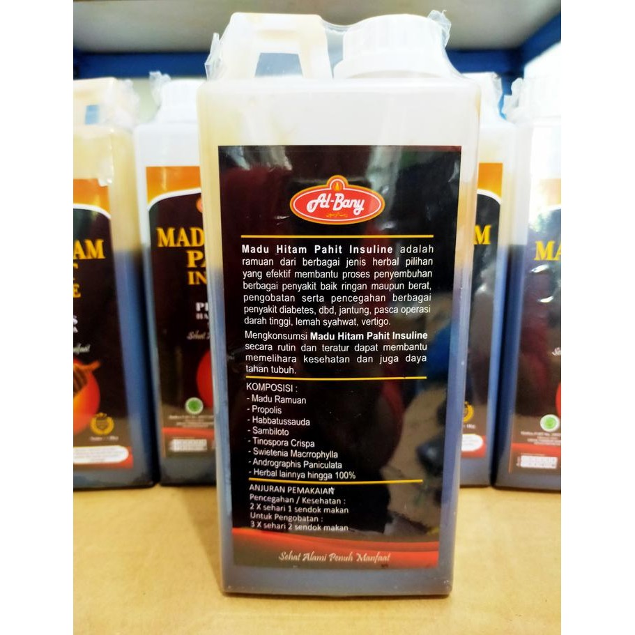 

MADU HITAM PAHIT SUPER AL-BANY INSULIN PLUS PROPOLIS @1KG