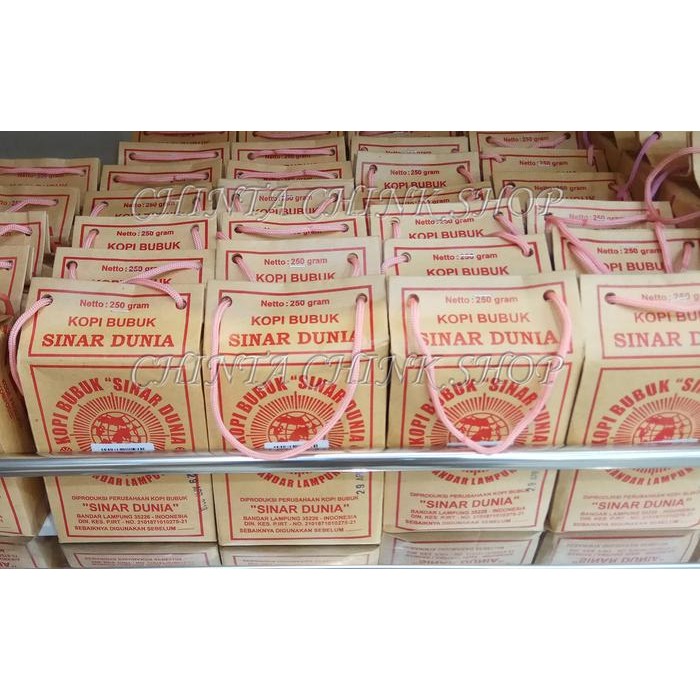 

KOPI BUBUK SINAR DUNIA ASLI LAMPUNG KEMASAN 250G