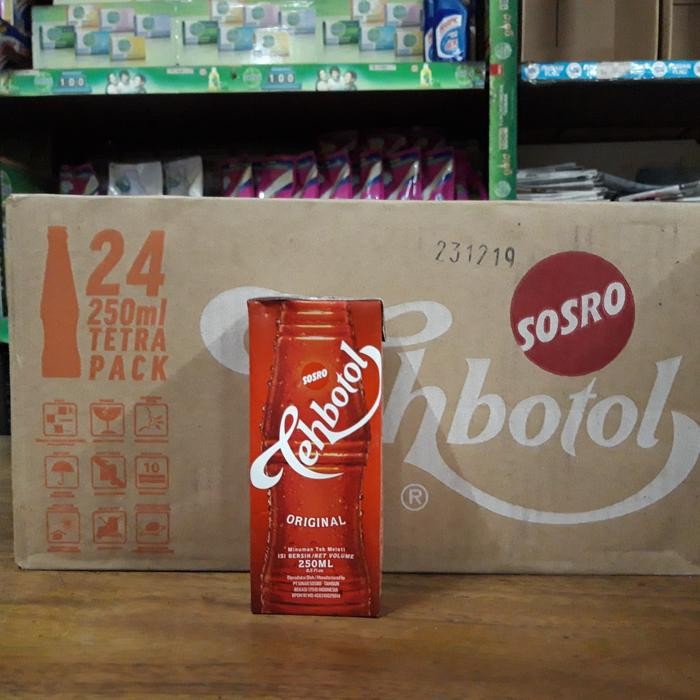 

TEH BOTOL TEH KOTAK SOSRO 250 ML 1 DUS ISI 24 KOTAK