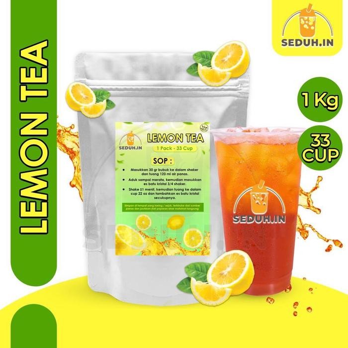 

LEMON TEA 1 KG BUBUK MINUMAN PREMIUM PREMIX GULA POWDER DRINK