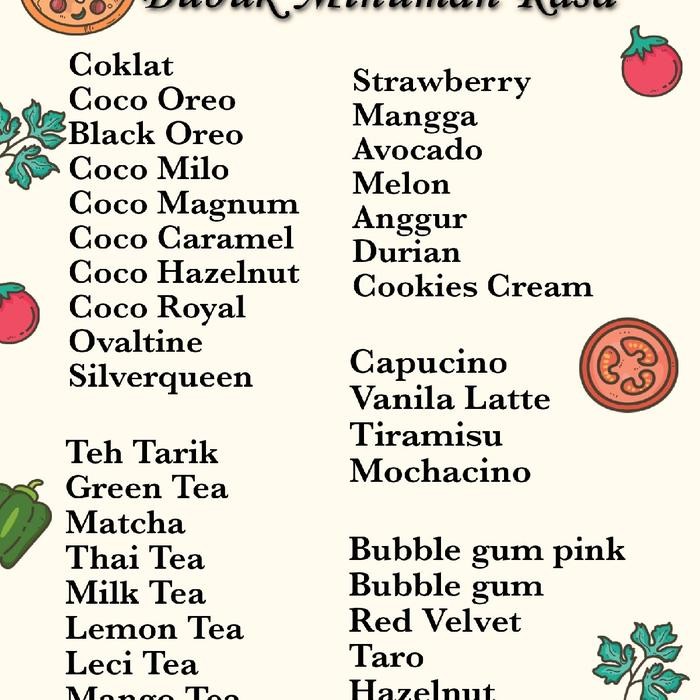 

BUBUK MINUMAN 250 GRAM TARO SACHET