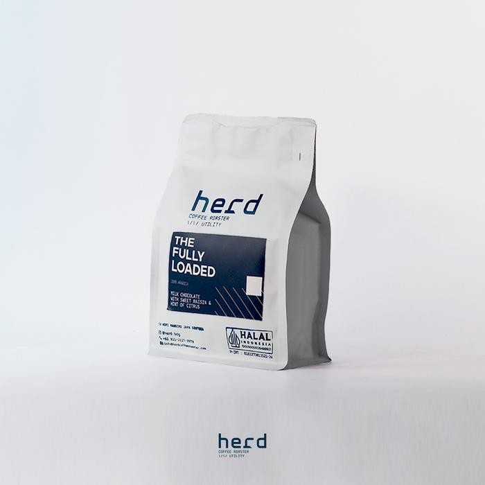 

HERD BIJI KOPI 100% ARABIKA PANGALENGAN THE FULLY LOADED ES KOPI SUSU ESPRESSO BLEND 250 GR