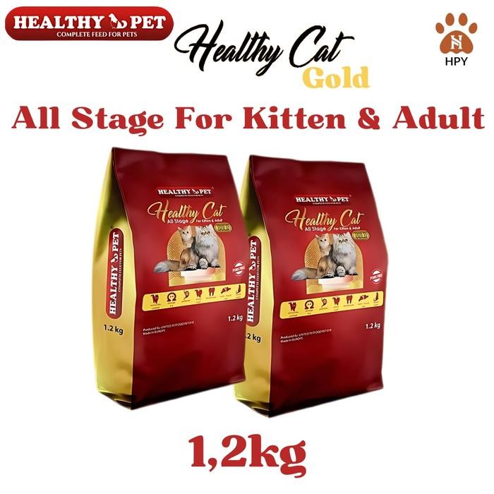 Healthy Pet Healthy Cat Gold All Stage 1,2kg Healthy Pet Healthy Gold Makanan Kucing Untuk Semua