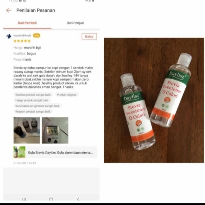 

(Allthebest) Daylisz Stevia Sweetener Paket 6 botol