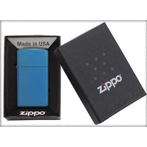 Zippo Slim High Polish Blue