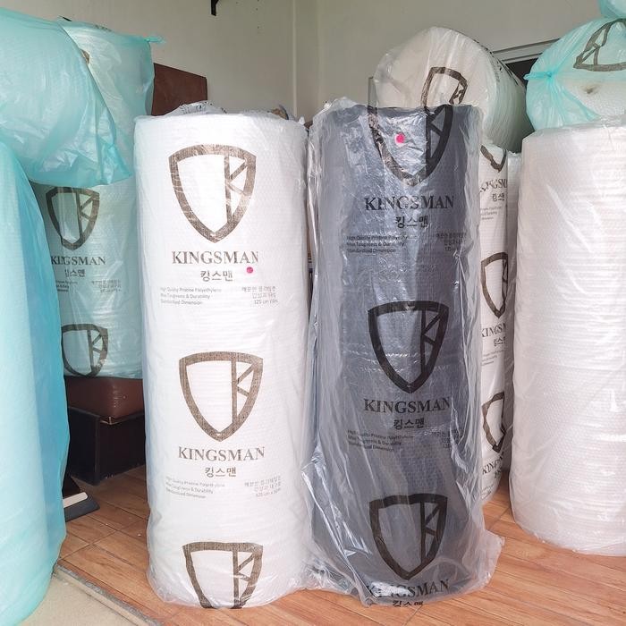 

EXCLUSIVE Bubble Wrap Kingsman Roll Core 3.3kg 125cm x 50m Murah SUPER PREMIUM Bening & Hitam -