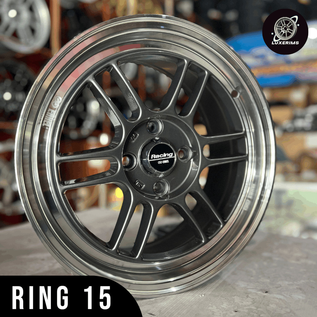 Velg Mobil Ring 15 Enkei RPF1 TitaniumPolish (NEW)